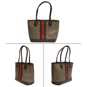 Gucci Leather Bag Ophidia GG Tote Supreme Canvas